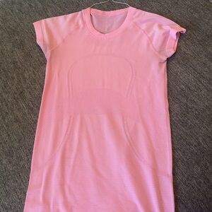 Lululemon Pink Short Sleeve Swiftly tech top